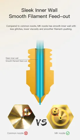 Комплект из 5 латунных сопел для экструдера Creality Hotend диаметром 0,2/0,4/0,6/0,8/1,0 мм, аксессуары для 3D-принтера паук хотэнд отзывы - №6