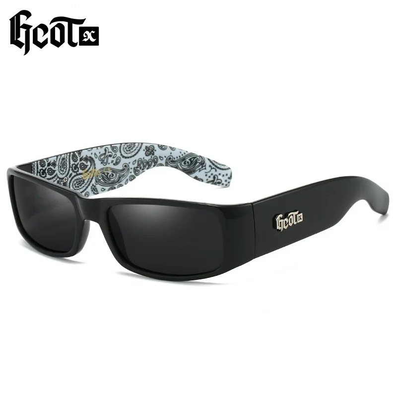 GCOTX New Sunglasses Women Men 2026 Trendy Bandit Style Brand Design Hip Hop Square Black Sun Glasses Driving Shades Eyewear