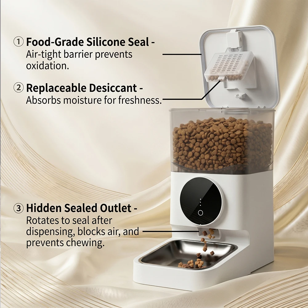 4L APP Smart Pet Feeder Automatic Cat Food Dispenser For Dog Automatic Cat Feeder Dog Slow Food Machine With Timed Quantitative