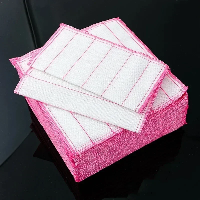 20pcs Kitchen Towels Cotton Dishcloth Cloth Super Absorbent Non-stick Oil Reusable Cleaning Cloth Kitchen Daily Dish Towels