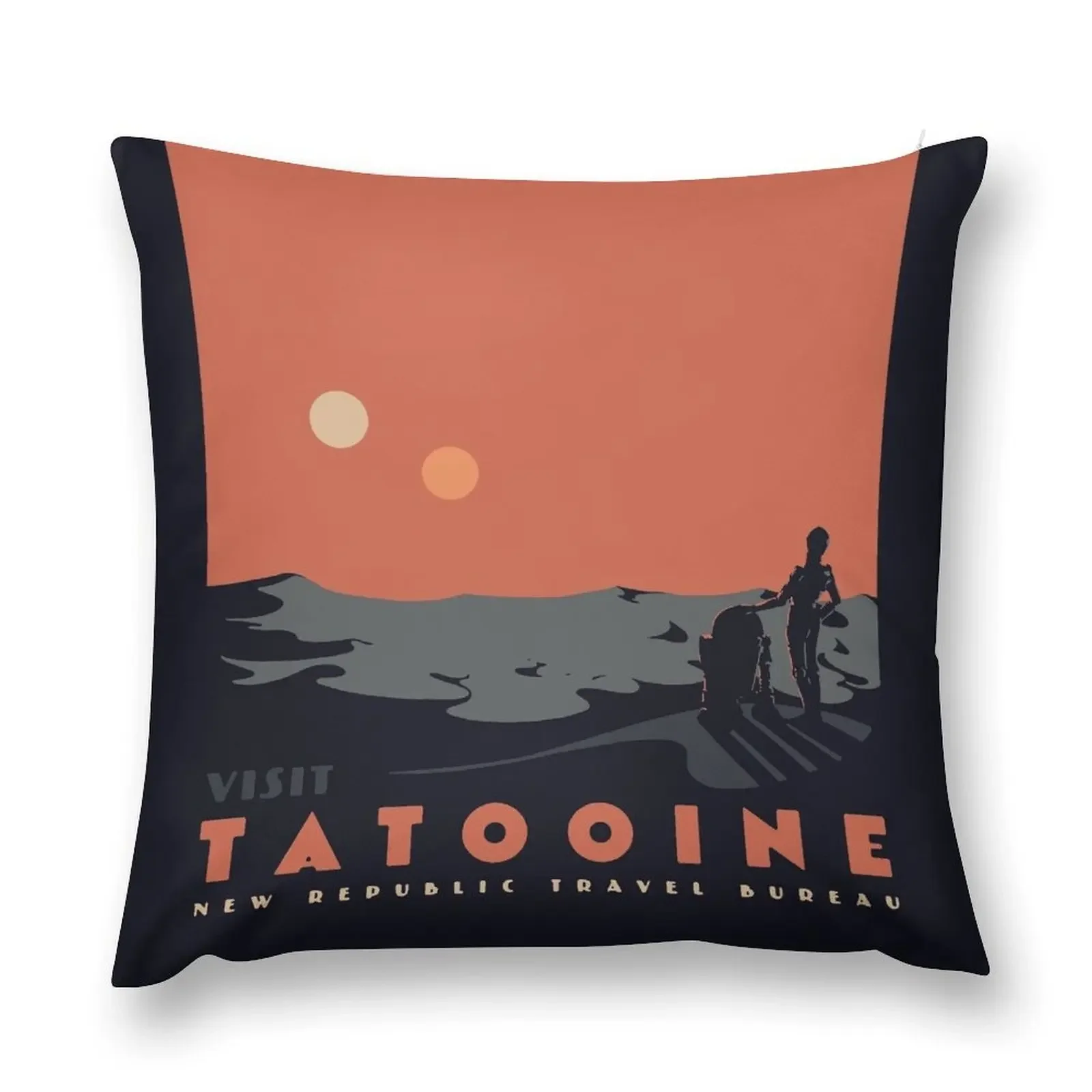 

Visit Tatooine Throw Pillow Sitting Cushion Cushion Cover pillow