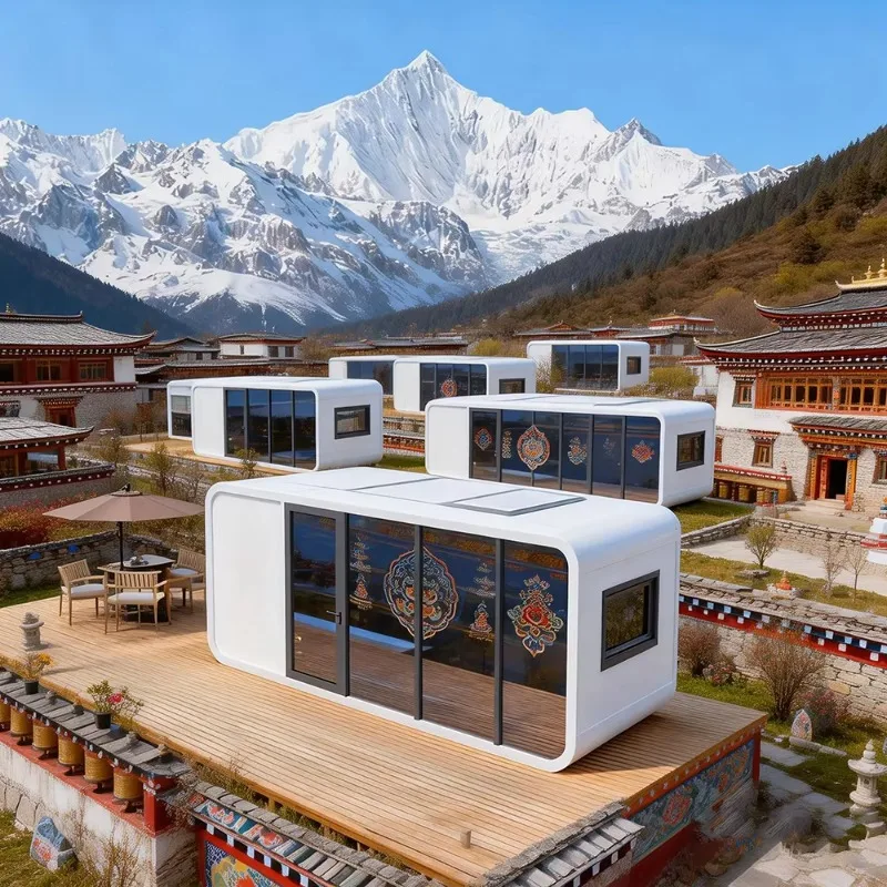 Apple Capsule Space Container House Hotel Customized Outdoor Camping Steel Mobile Room Starry Sky Netflix B&B Modern Style