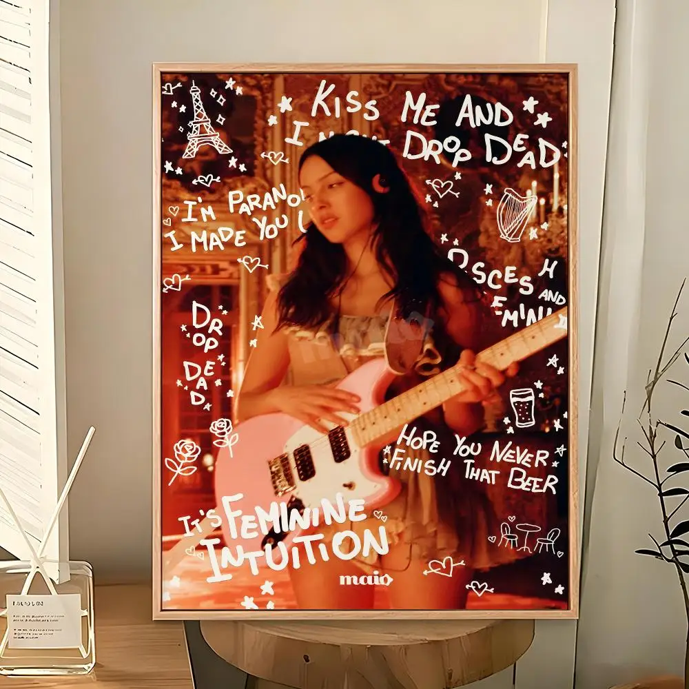 Musik Olivia Rodrigo Pop-Sängerin Poster PP Dekoratives Poster Wasserfester Druck Apartment Studentenwohnheim Büro Café Geschenk – Detail 10