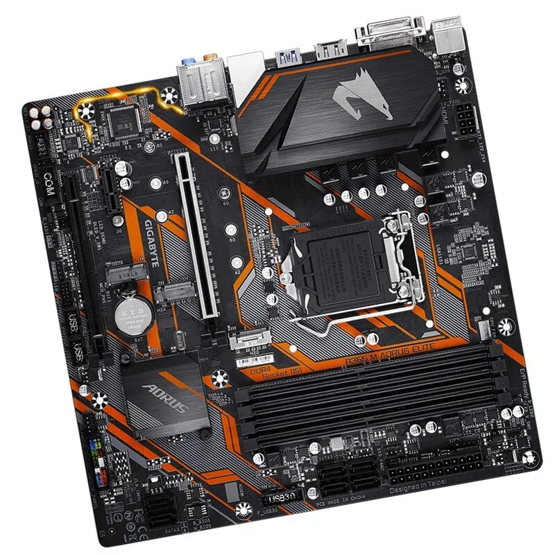 FOR Gigabyte B365M AORUS ELITE Motherboard Intel B365 Micro ATX LGA 1151 DDR4 DIMM