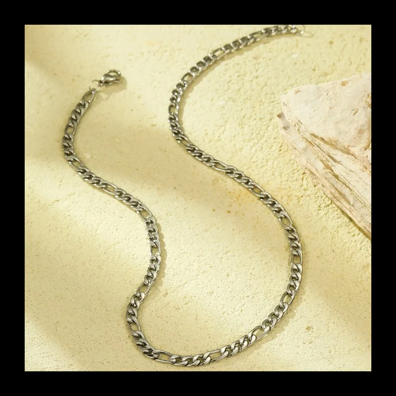 Ins Style Classic Fashion قلادة سلسلة راقية بسيطة ومتعددة الاستخدامات مطلية بالذهب عيار 18 قيراط