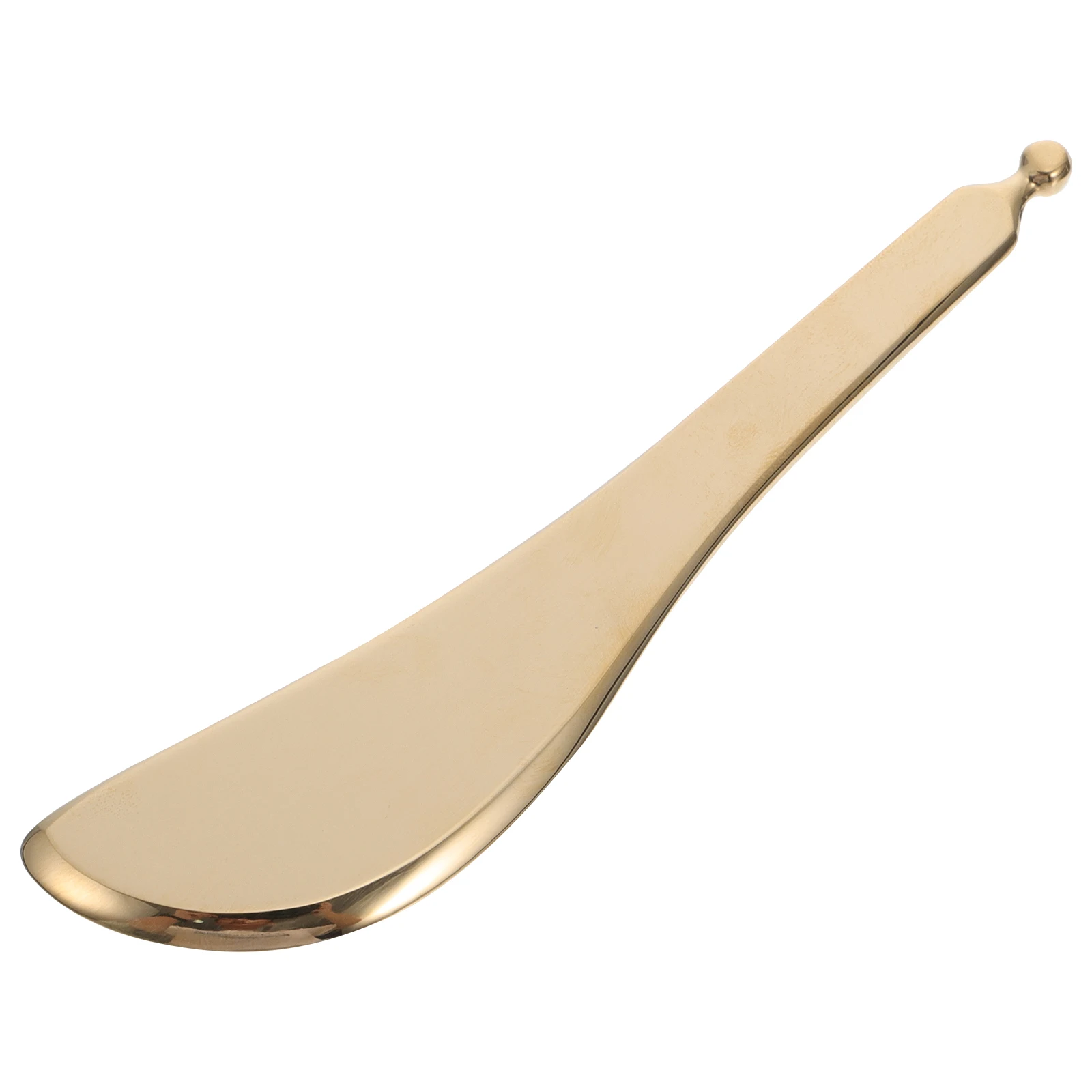 

1 pc Pure Copper Gua Sha Massage Bar Thick Handle Fatigue Relief Scraping Tool Face Body Foot Therapy Travel Size Golden Smooth