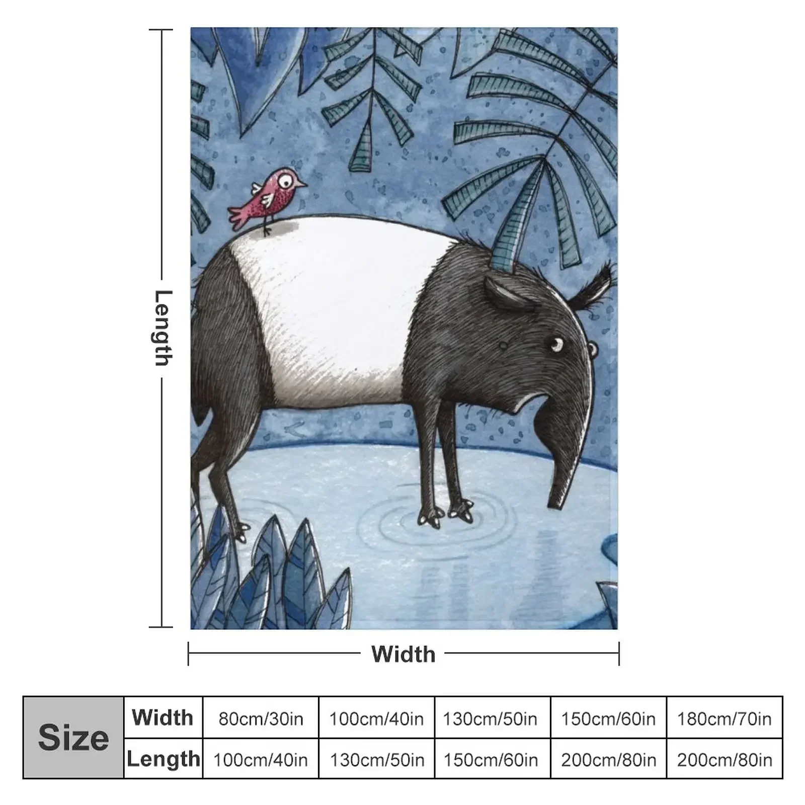 Welcome To The Jungle - Tapir - Schabrackentapir Throw Blanket Hairy Bed Softest For Sofa Thin Blankets