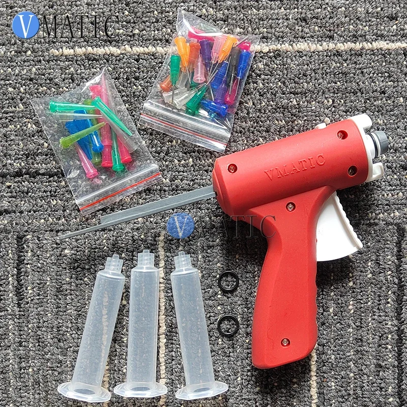 Free Shipping VMATIC Brand 5/10/30/55 Cc Ml Single Liquid Fluid Glue Manual Syringe Cartridge Caulk Gun