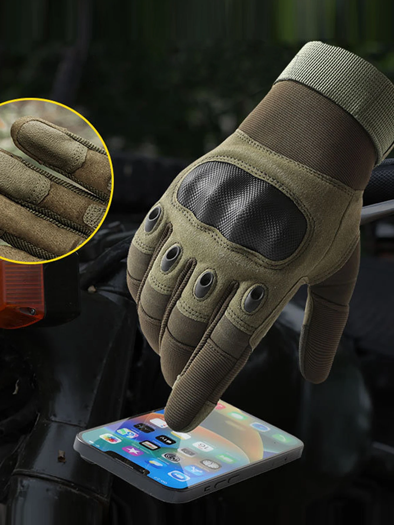 1 pair Winter Men Tactical Gloves Thick wear-resistant Full Finger Gloves Touch Screen Waterproof Sport Motorcycle Gloves Hot