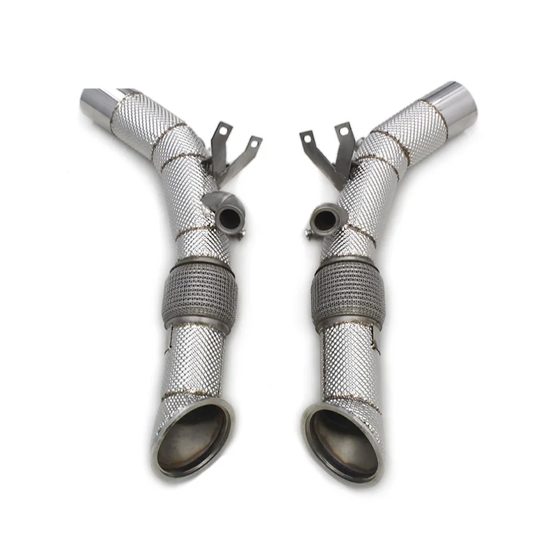 

Head Section High flow Pipes Exhaust Pipes branch downpipe Exhaust Pipe with catalyst For Ferrari SF90 3.9T V8 2019-2023