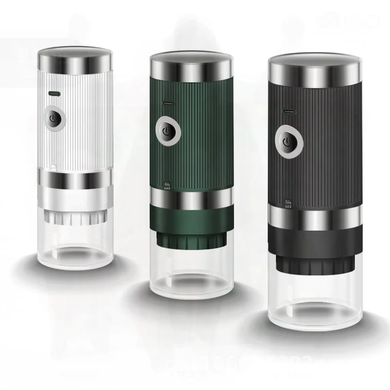 

Portable Electric Coffee Bean Grinder USB Rechargeable Stainless Steel Coffee Mill for Office Home Bar - Black/Dark Green/White