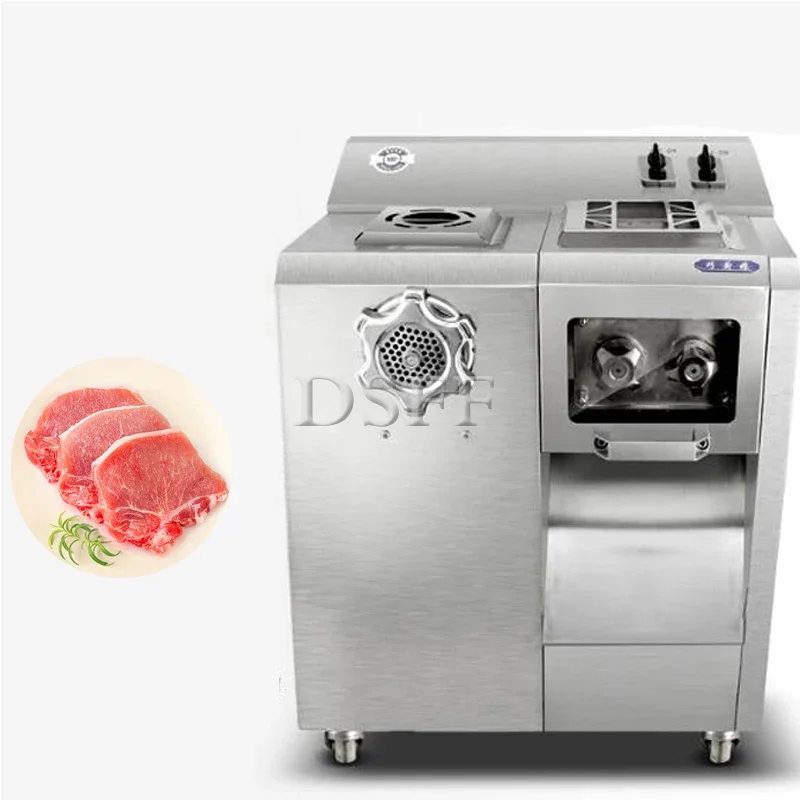 Máquina comercial de corte y torsión de acero inoxidable, picadora de carne eléctrica, cortador de carne para cortar carne, salchichas rellenas