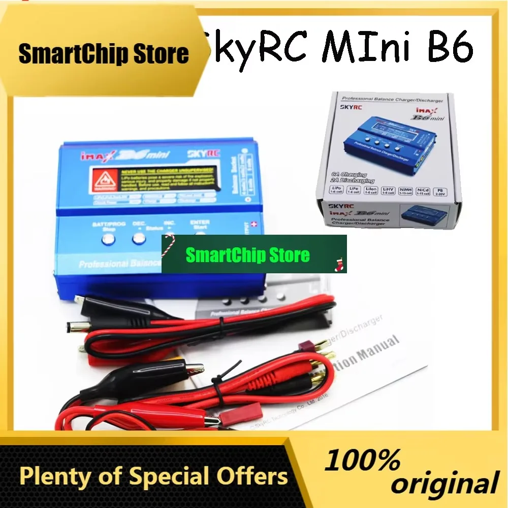 SmCpOriginal SKYRC IMAX B6 MINI 60W 5W Max Balance Charger Discharge W/ Connector Charging Cable For RC Helicopter Lipo Battery
