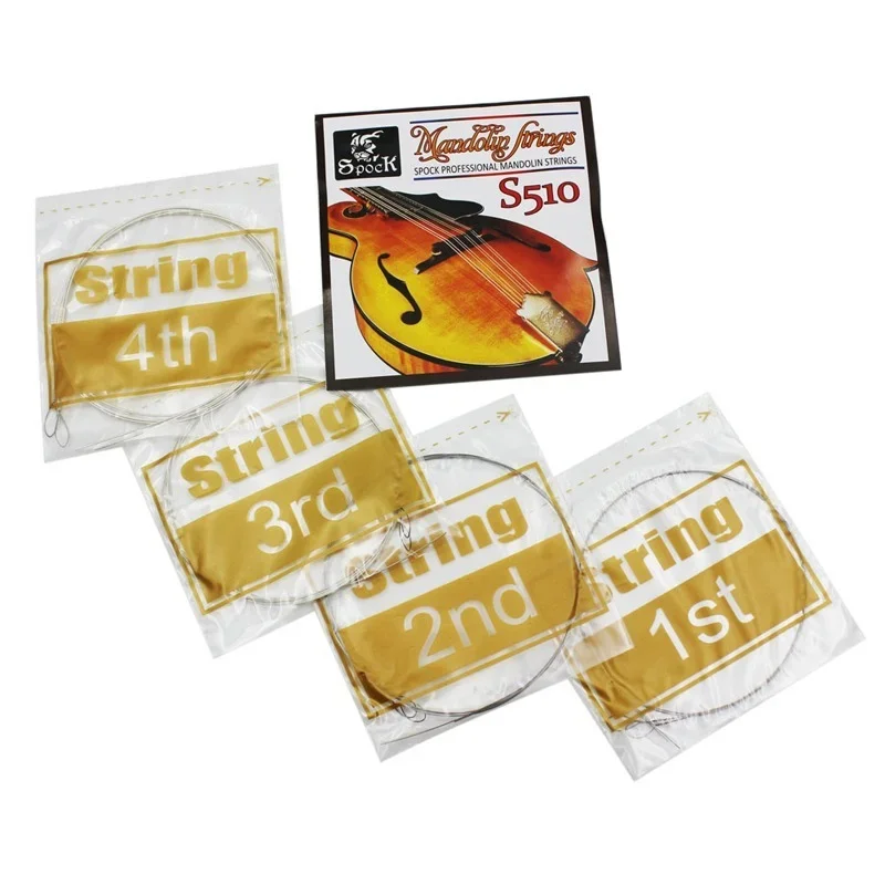 Exquisite Mandolin String Stainless Steel Strings 4pcs/set Mandolin Parts & Accessories