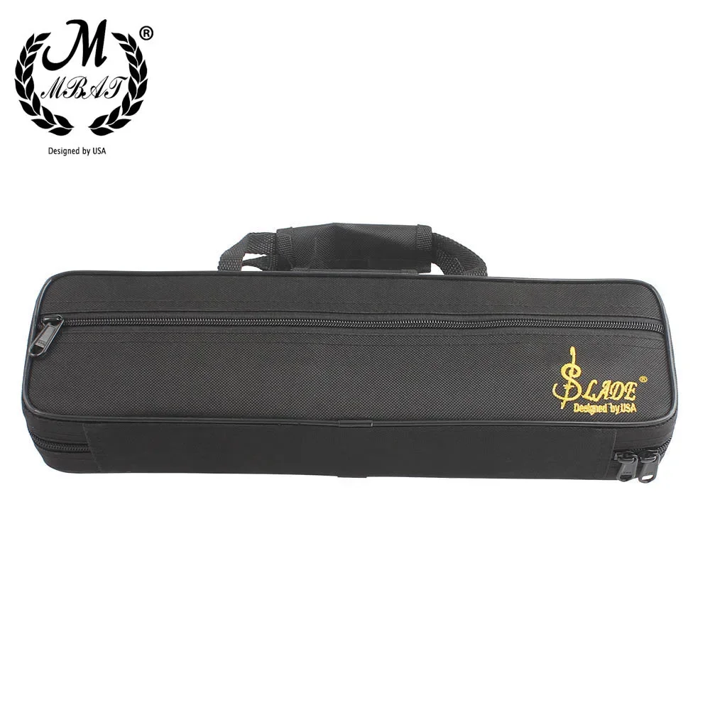 M MBAT Portable Flute Bag 600D Waterproof Oxford Cloth Flute Case Storage Box Handbag With Strap Musical Instrument Accessories