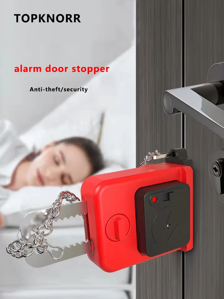 

Door Stopper Door Stop Household Door Stop Alarm Hotel Girl Anti-theft and Anti-wolf Safety Anti-blocking Top Door Artifact