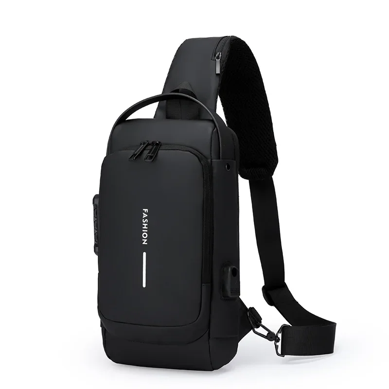 

Locomotive bag Password Anti-theft breast bag Shoulder bag Large capacity casual multi-function messenger bag