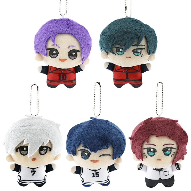 

12cm New Blue Lock Plush Pendant KeyChain Isagi Yoichi Nagi Seishiro Mikage Reo Rin Itoshi Itoshi Sae Action Doll Toy Bag Gift