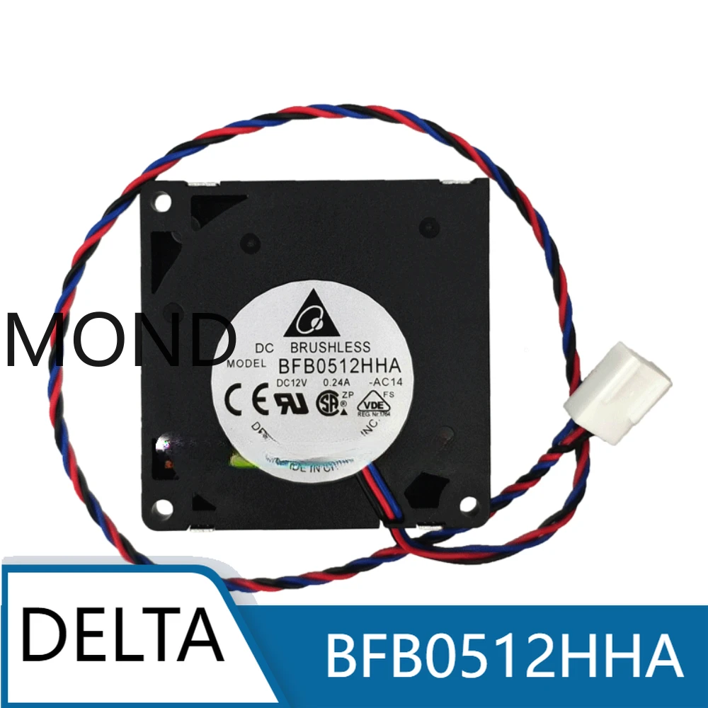 

BFB0512HHA Delta 5CM 5010 12V 0.24A Centrifugal Blower Worm Wheel Cooling Fan