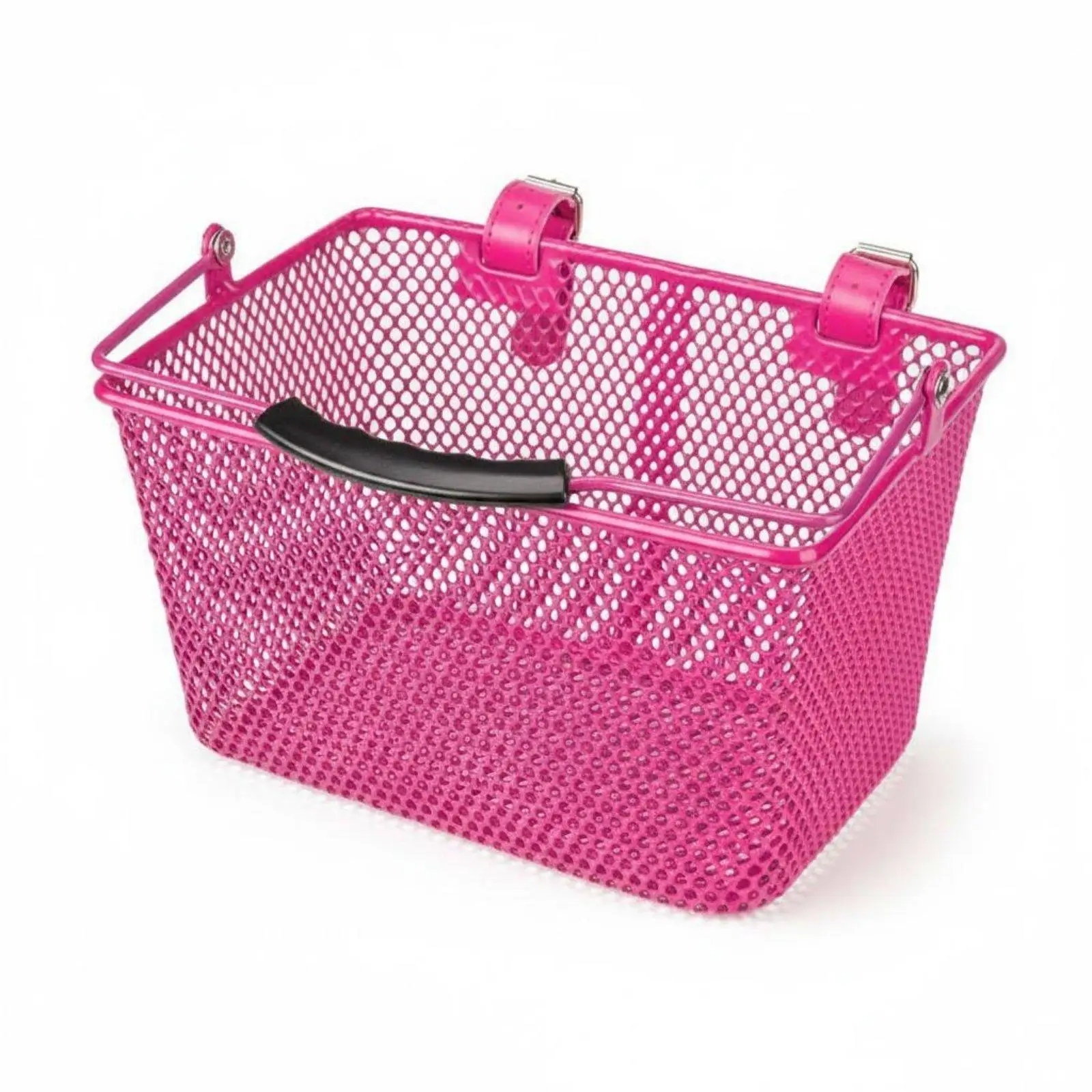 Children's Bicycle Basket with Adjustable Strap, Sturdy Metal Basket for the