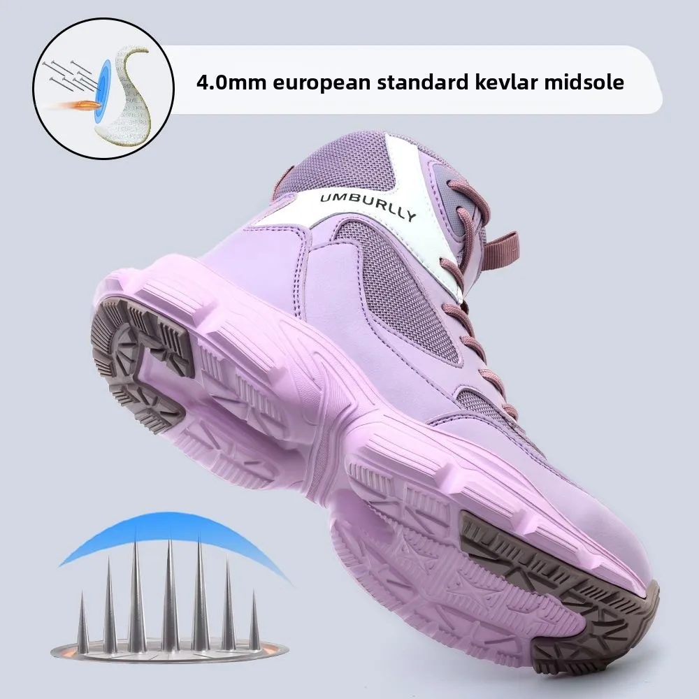 Sapatos de segurança femininos sapatos de segurança isolados à prova dwaterproof água resistente à punctura antiderrapante sapatos de trabalho de proteção anti esmagamento