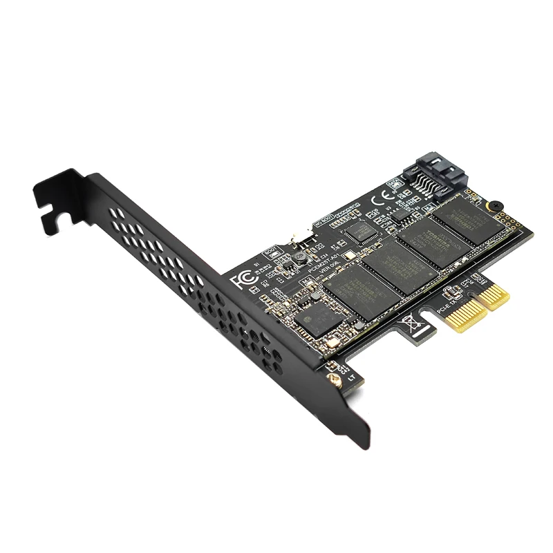 NOWY Adapter HDD SSD PCI Express X1 do M2 NGFF + SATA3 6Gbps dla SATA 3.0 HDD 2230 2242 2260 2280 B Key M.2 SATA SSD ASM1061 Chip