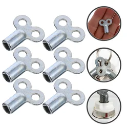 6pcs Radiator Exhaust Valve Key Hole Universal Heater Vent Gas Valve Water Meter Socket Meter Box Bleed Air Plumbing