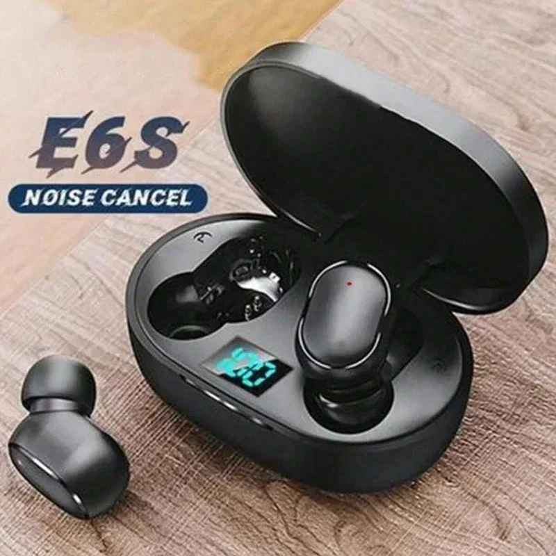 E6S TWS Bluetooth Earphones Wireless bluetooth headset Noise Cancelling Headsets With Microphone Headphones For Xiaomi Samsung