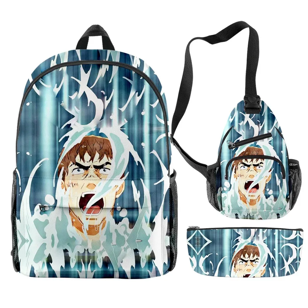 

Thermae Romae Novae Anime Merch 3 pçs/set Saco Escolar de Viagem Crossbody Bagl Lápis saco Terno Para Crianças Aldult 2024