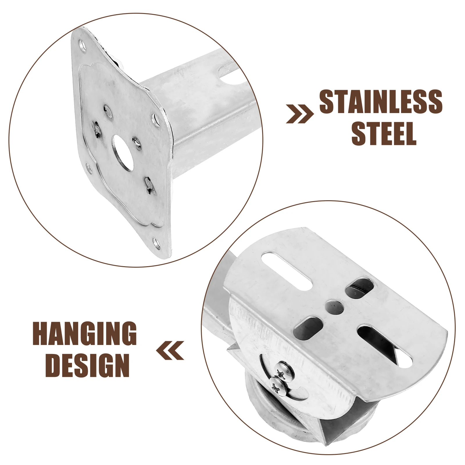 

Universal Wall Bracket Security Fixed Stand Support Stands Arm Pole Clamp Durable Stainless Steel Adjustable Security Camera
