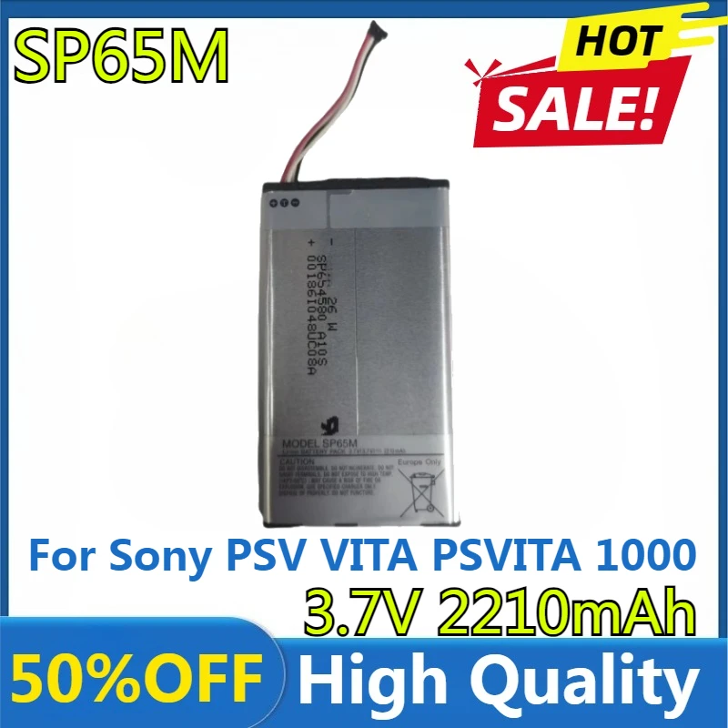 

New High Quality Replaceable 2210mAh SP65M Battery for Sony PSV VITA PSVITA 1000 Psv1000 Ps Vita PCH-1001 PCH-1101