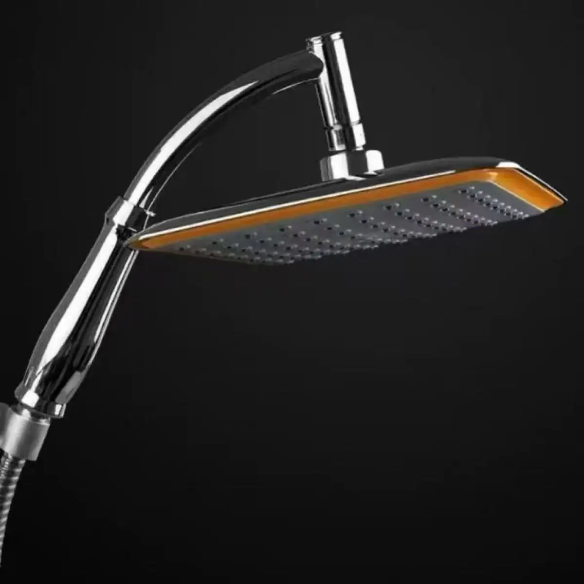 

9-дюймовая поворотная на 360 градусов душевая лейка для ванной комнаты с эффектом тропического дождя, хромированная, из АБС-пластика, с функцией экономии воды, тонкая, с удлинительной ручкой и ручной лейкой