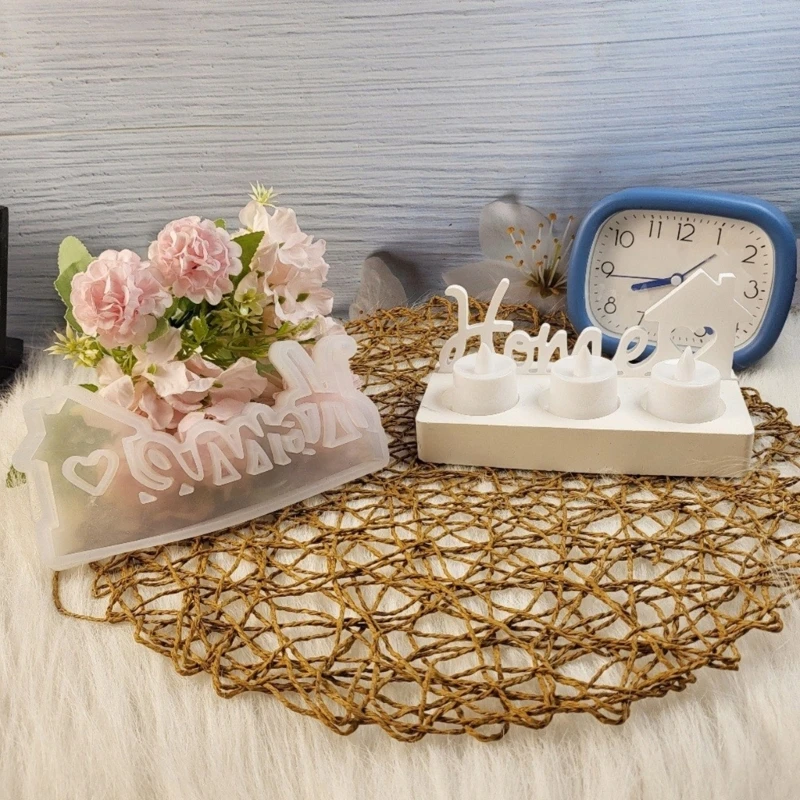 Silicone Stand Mould House Ornament Molds Silicone Holder Molds Crafting Moulds Silicone Texture