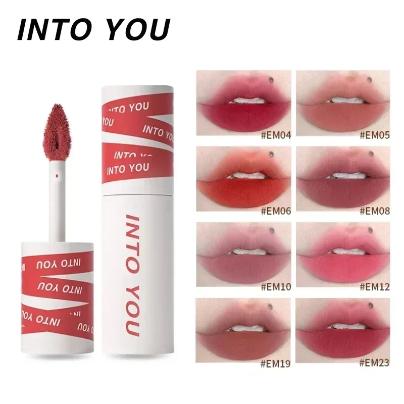 

INTO YOU make up Lip Gloss Lipstick Waterproof Long Lasting Lip Glaze Cosmetics lip tint lipstick set free shipping beauty tool