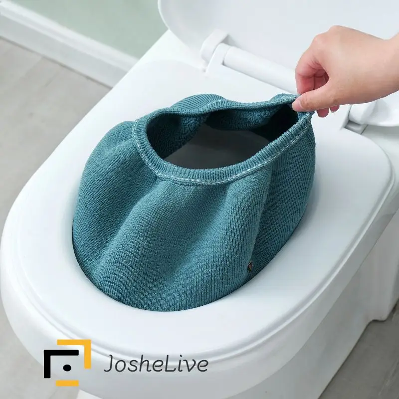 Bathroom Toilet Seat Cover Universal Plush Toilet Cushion Household Warm Soft Thicken Toilet Seat Cover Warmer Closestool Mat