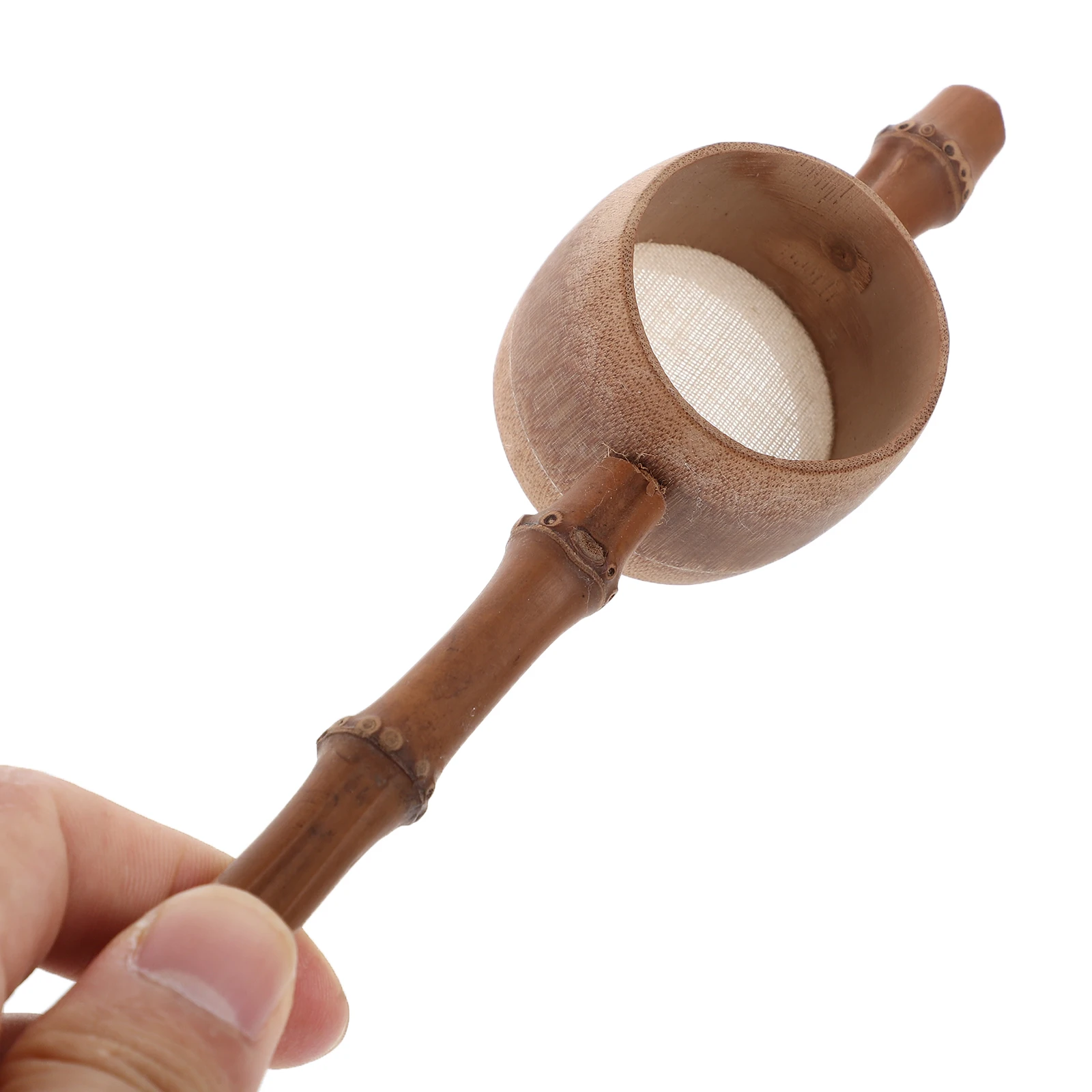 

Bamboo Strainer Fine Mesh Infuser Kitchen Gadget Ergonomic Handle Filter Hand Made Tool Ceremony Accessory Household