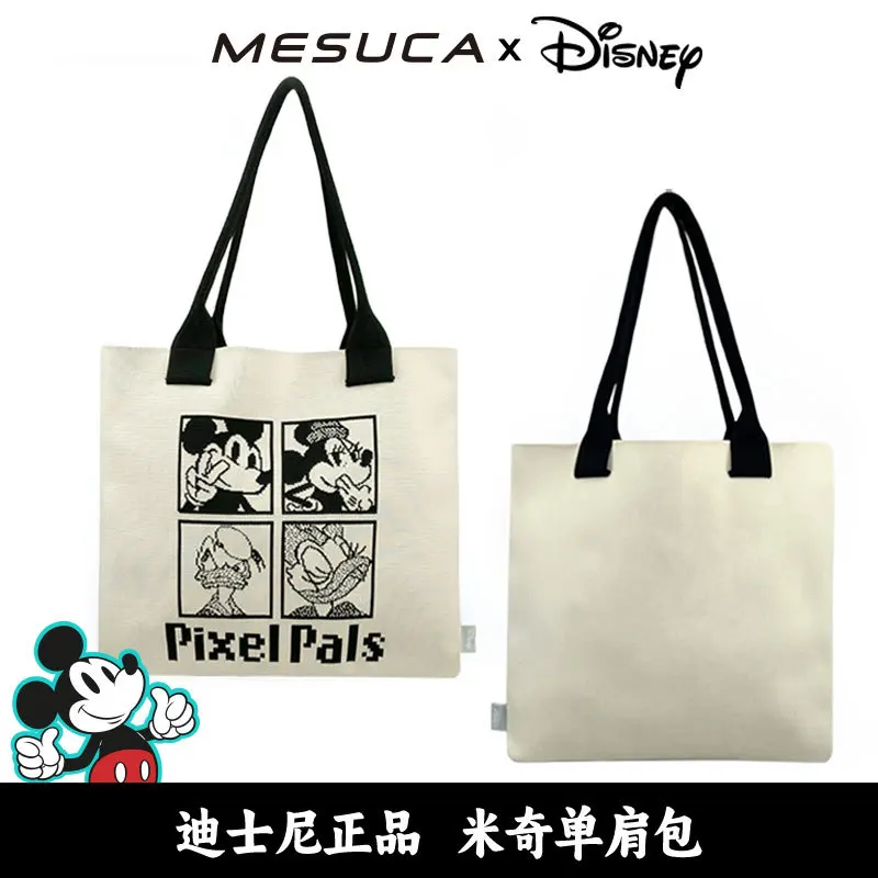 

Оригинальная холщовая сумка Disney, большая вместительная сумка через плечо в японском стиле, портативная сумка-тоут