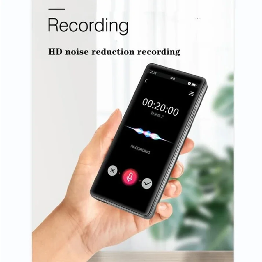 MP4 Player Bluetooth 4.0 Inch Touch Screen HiFi Lossless Music Sports MP3 Walkman Voice Recorder Mp4 Video Player with Speaker - view 5