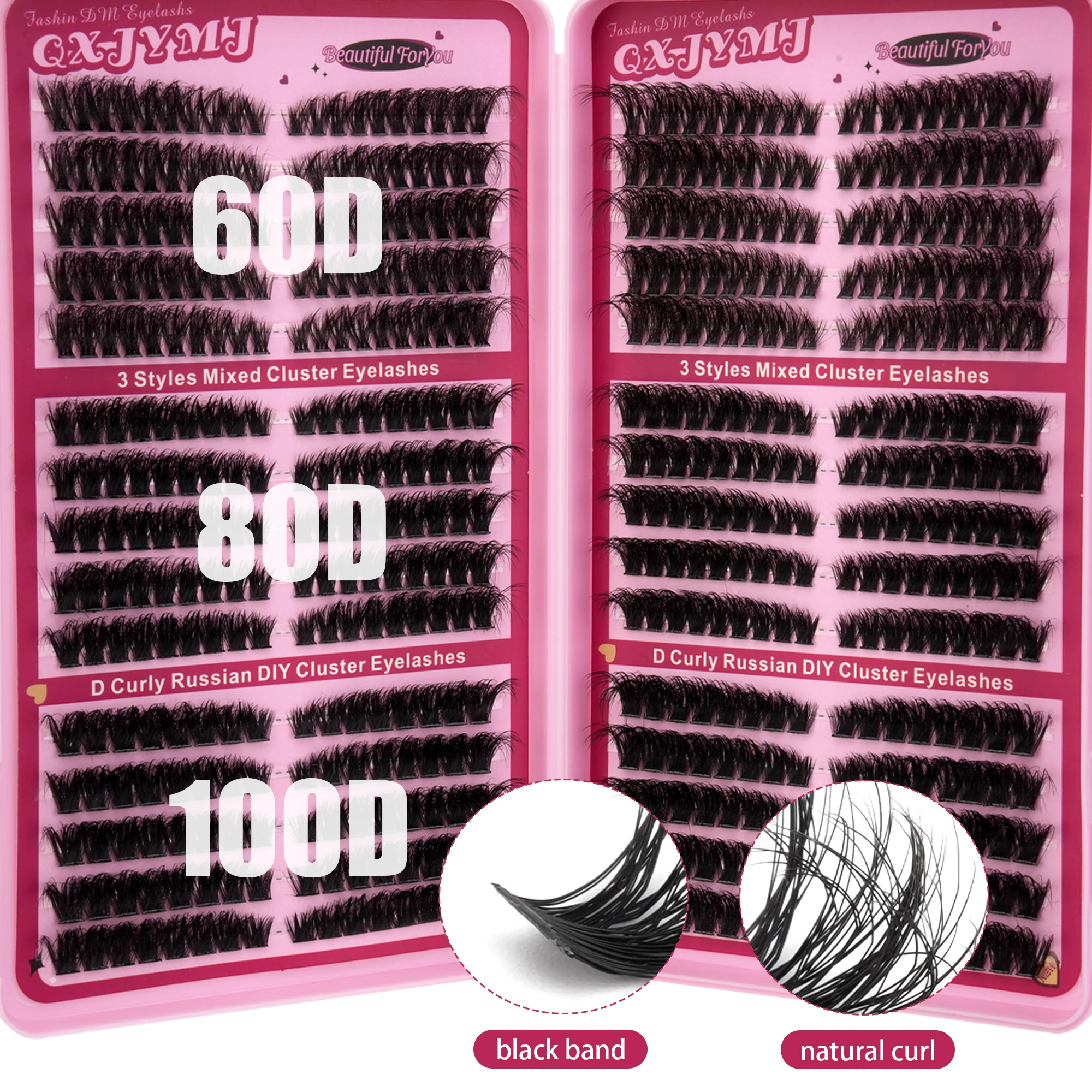 30 рядов смешанных пучков ресн – обзор и цена Eyelash Extensions