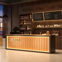 Checkout Restaurant Office Counter Reception Cashier Front Register Counter Coffee Stand Mostrador Recepcion Shop Furniture