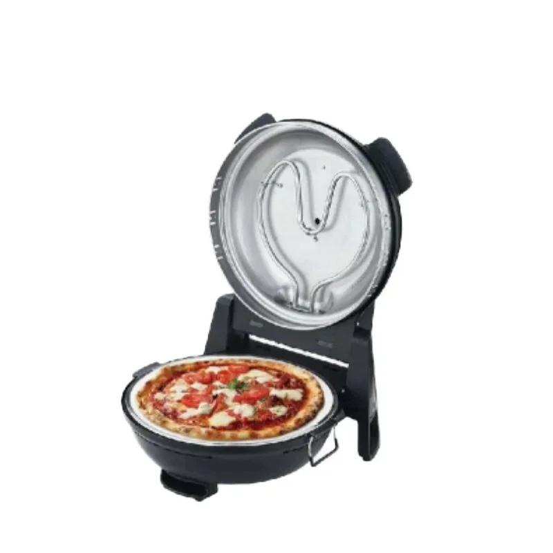 

Electric Pizza Oven with Stainless Steel Rotary Manufacturer Built-in Oven Stone Pans Mini Household BBQ