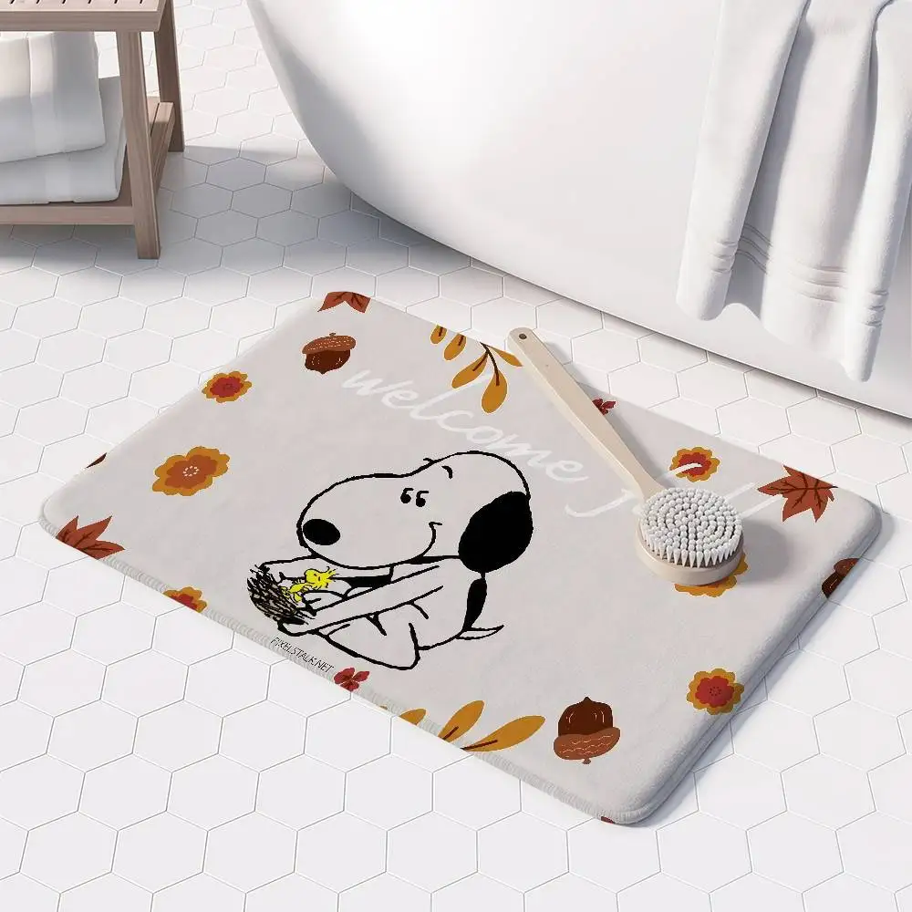 

Floor Mat Printed large carpets room and bedroom carpets bathroom anti slip door MATS Cartoon H-s_Snoopy-s small carpets