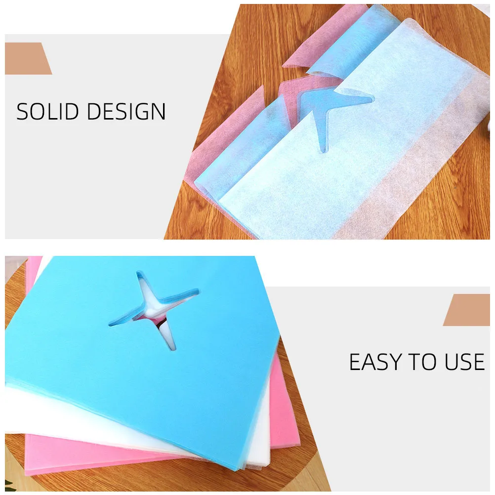 

300pcs Disposable Nonwoven Face Pillow Cover Massage Headrest Pad Hygienic Beauty Salon Spa Tools Accessories
