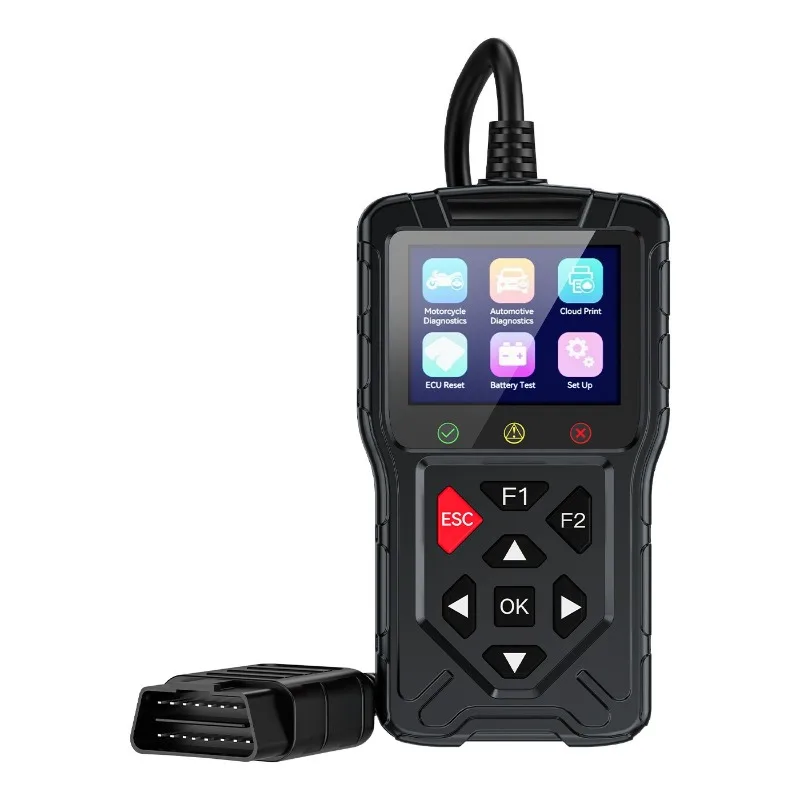 

Car Diagnostic Tool Engine Fault Code Reader Scanner for Vehicles Universal Auto Scan Tool Compatible with Cars and Motorcycles