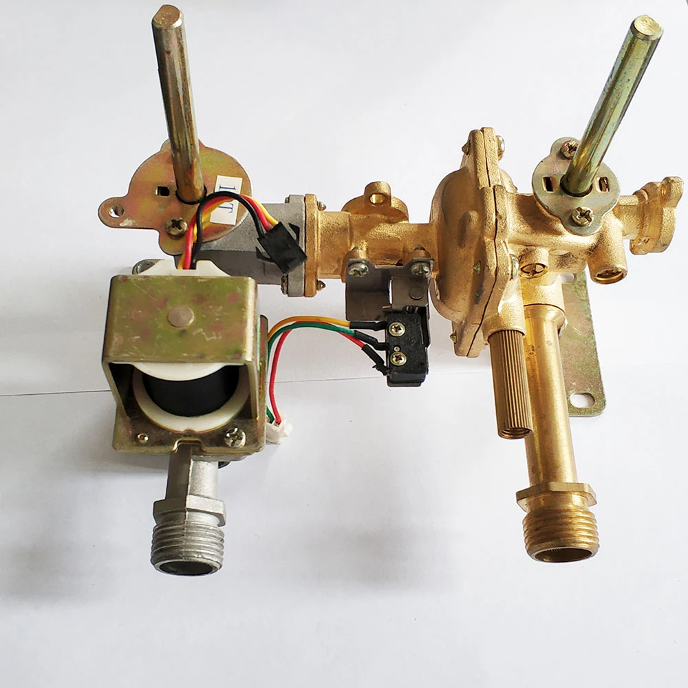 Normal Valve Household Flue Strong Row of Gas Water Heater Water Vapor Linkage Valve Parts Gas and Water Assembly Accessories