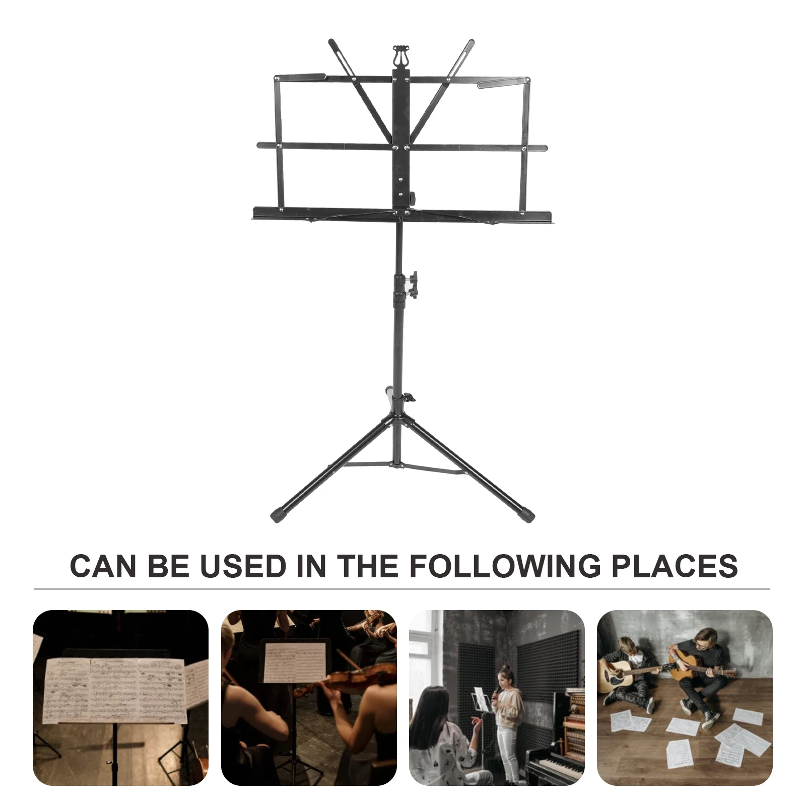 

Music Stand Tripod Kids Reading Holder Books Rest Rack Bookshelf