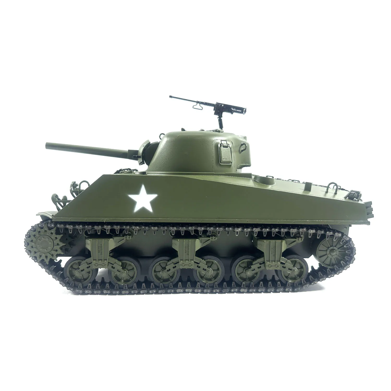 Metal Mato 1/16 M4A3 Sherman RC Tank Infrared Recoil Army Green 1230 KIT TH00674-SMT4