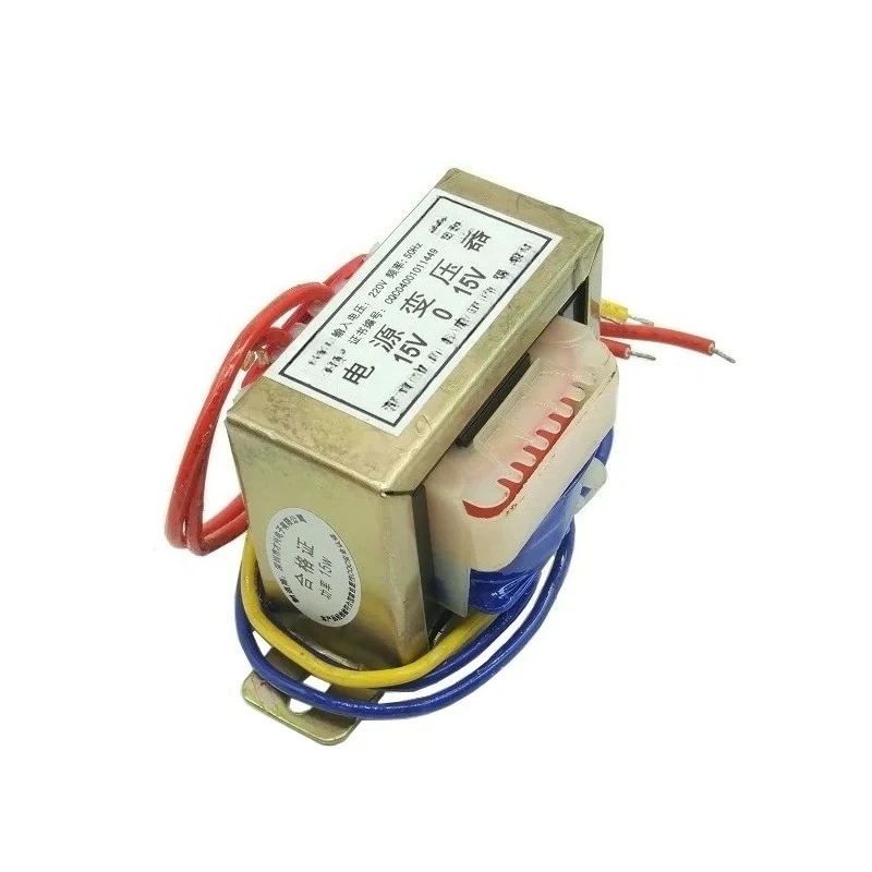 Transformador de potencia EI57-25 DB-15VA 220V um duplo 15V 0,5A 15V*2 15W duplo