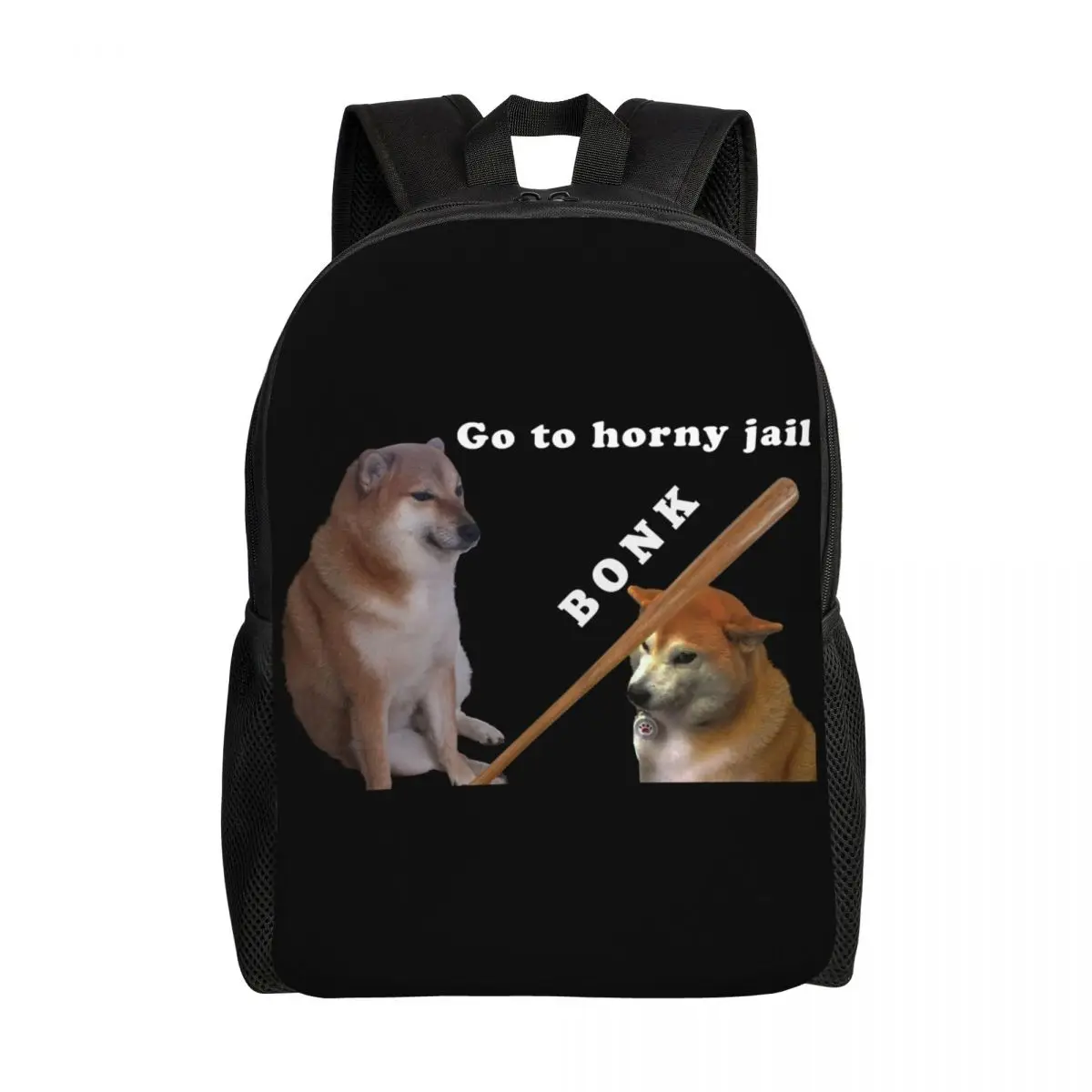 

Personalized Shiba Inu Dog Cheems Bonk Backpack Women Men Fashion Bookbag for College School Bags