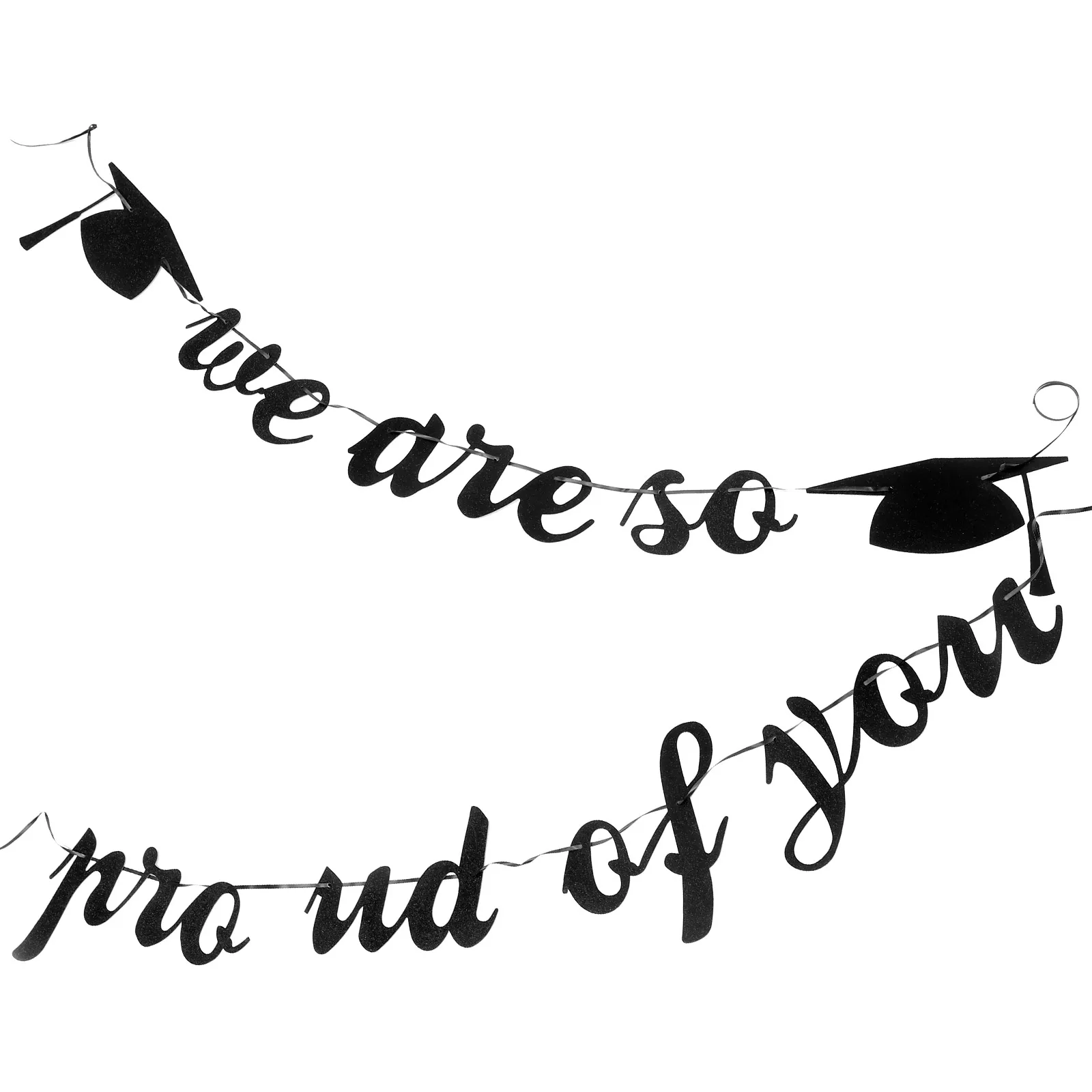 

Graduation Banner Class of 2023 Golden Black Decorative Banners Party Hanging Ornaments Photo Prop Celebration Banners